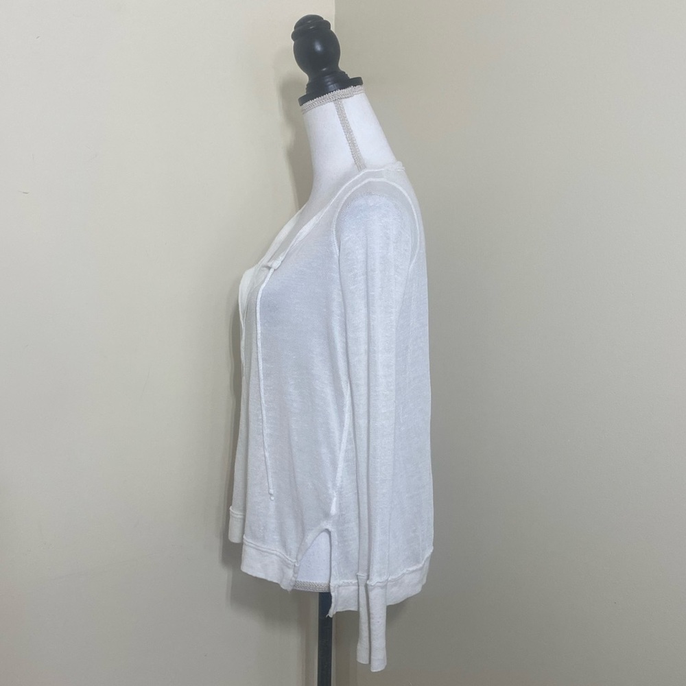 Free People We the Free || Woman’s Affogato Hacci Henley size Medium - Picture 4 of 10